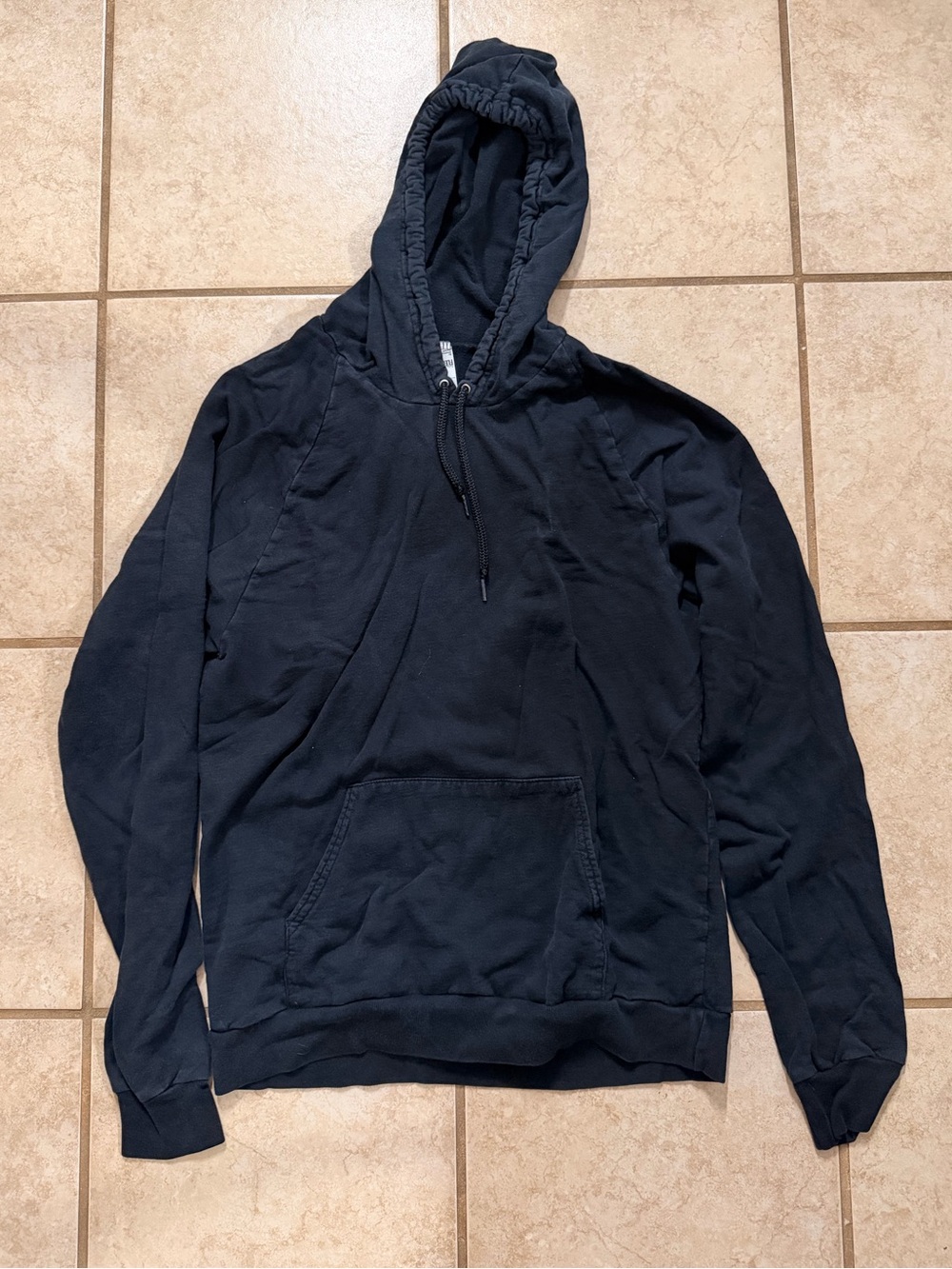Fleece Black Pullover Hoodie